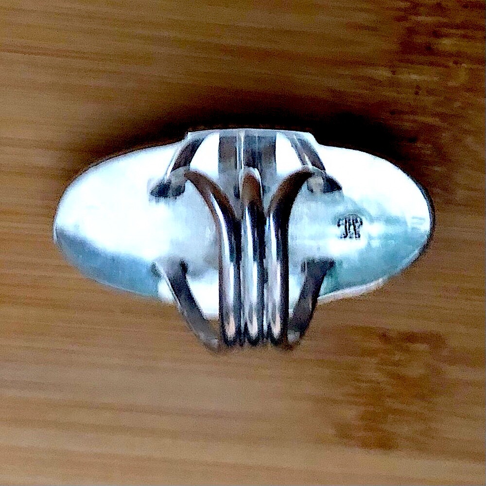 $148 Navajo Running Bear Southwest Estate Ring Sterling Size 8 & 3/4 RB 925 - Picture 7 of 8